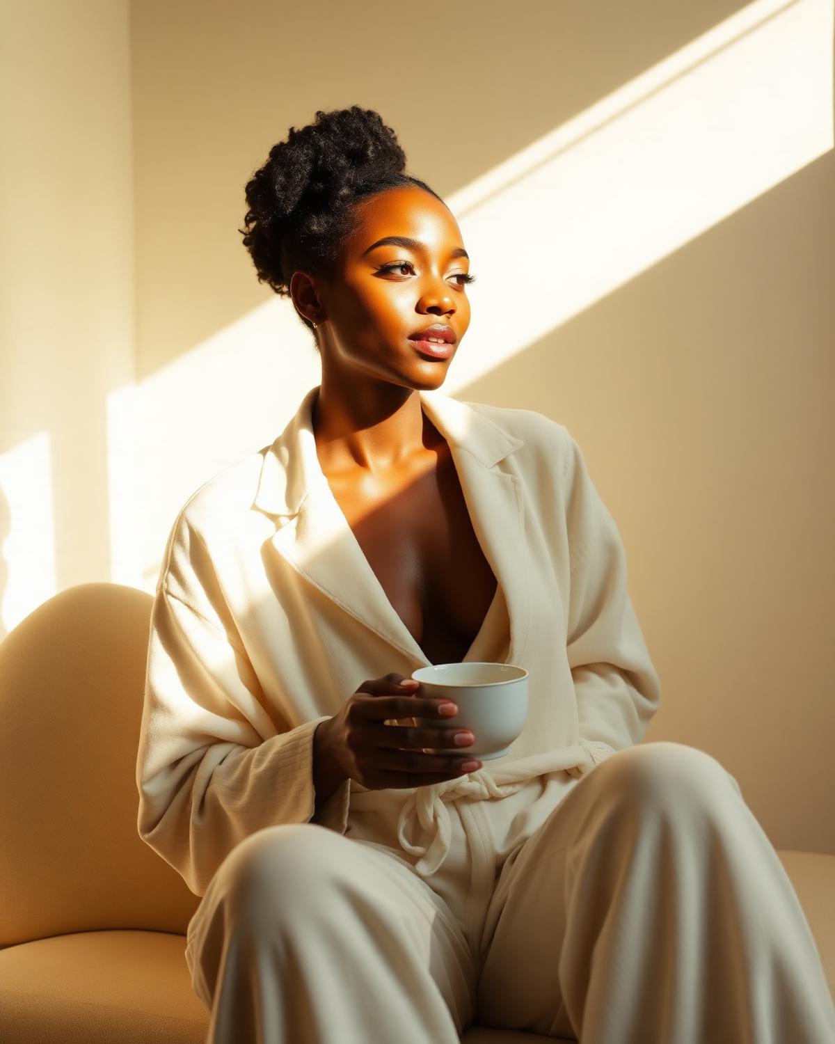 Loungewear in soft neutrals